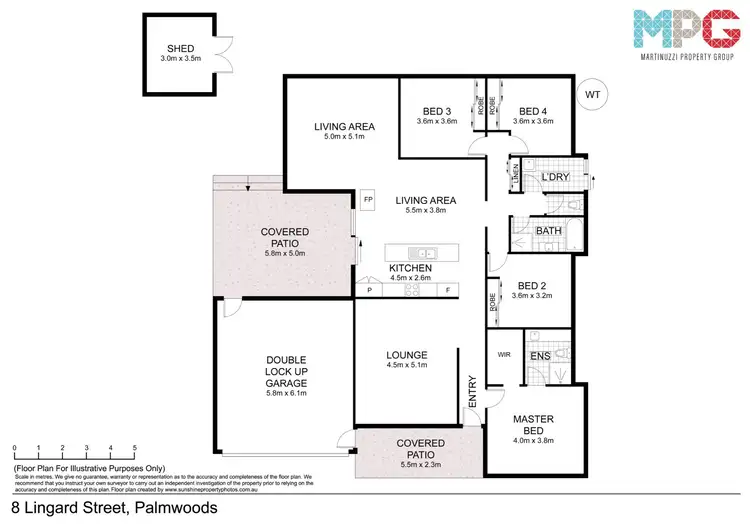 Floorplan of Homely house listing, 8 Lingard Street, Palmwoods QLD 4555