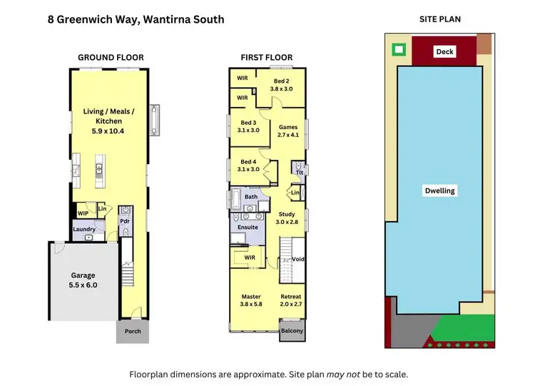 Floorplan of Homely house listing, 8 Greenwich Way, Wantirna South VIC 3152