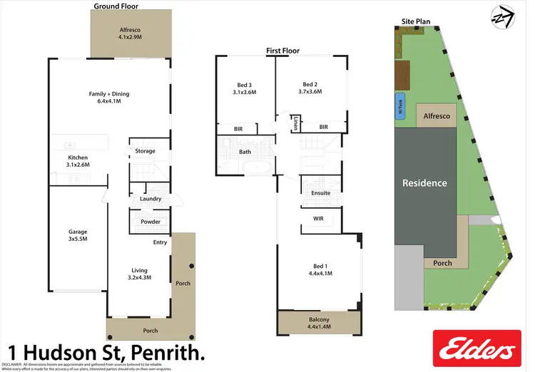Floorplan of Homely house listing, 1 Hudson Street, Penrith NSW 2750