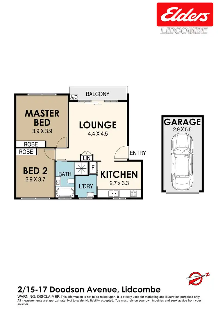 Floorplan of Homely apartment listing, 2/15-17 Doodson Avenue, Lidcombe NSW 2141