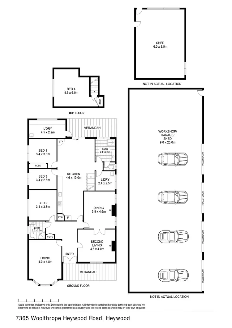 Floorplan of Homely house listing, 7365 Woolsthorpe-Heywood Road, Heywood VIC 3304