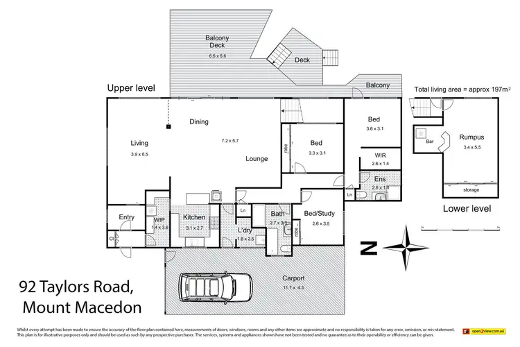Floorplan of Homely house listing, 92 Taylors Road, Mount Macedon VIC 3441