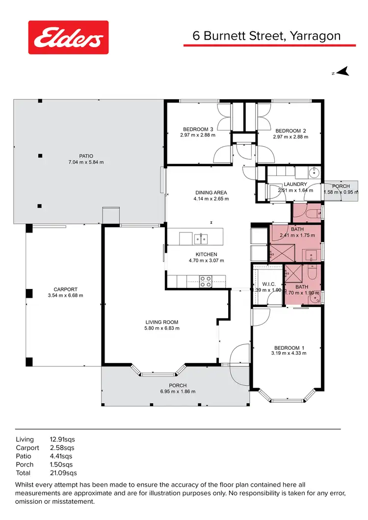Floorplan of Homely house listing, 6 Burnett Street, Yarragon VIC 3823