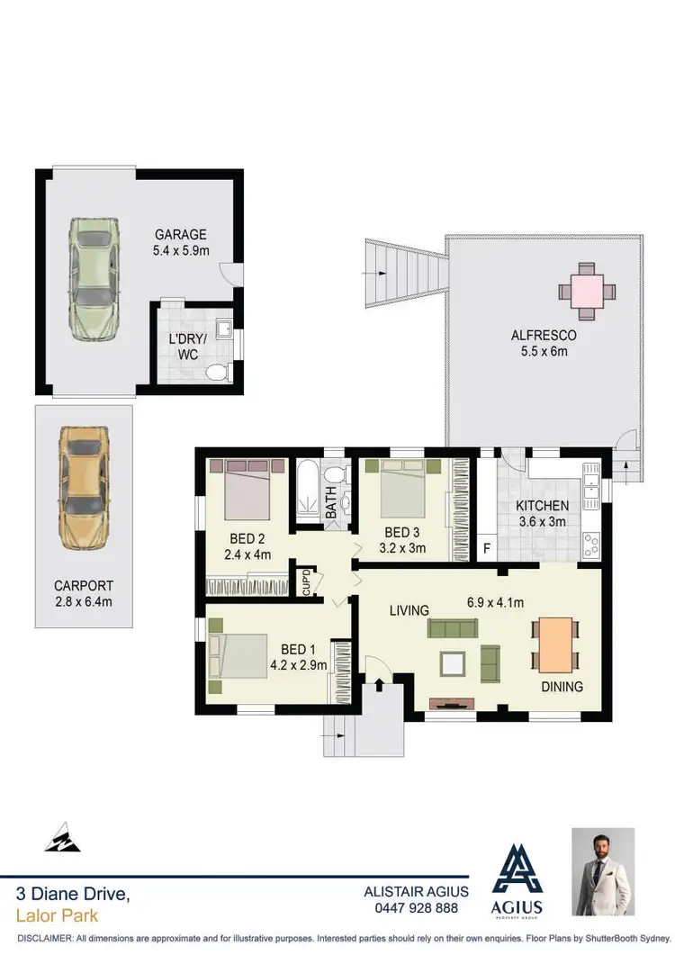 Floorplan of Homely house listing, 3 Diane Drive, Lalor Park NSW 2147