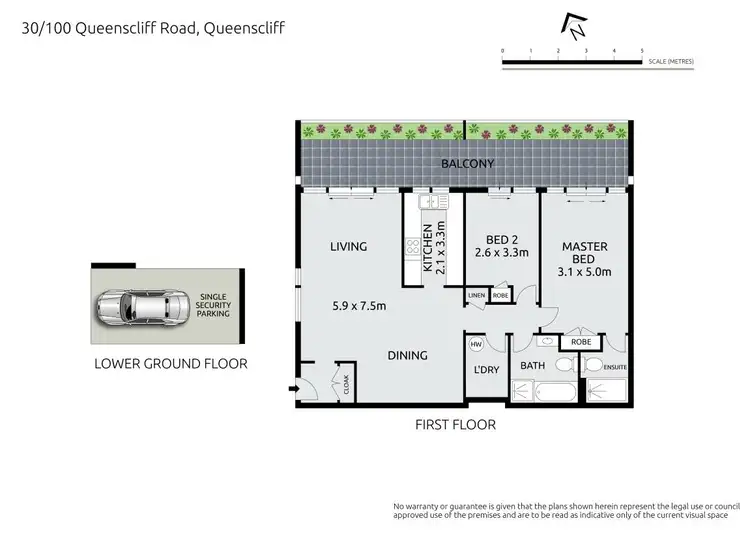Floorplan of Homely apartment listing, 30/100 Queenscliff Road, Queenscliff NSW 2096