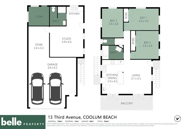 Floorplan of Homely house listing, 13 Third Avenue, Coolum Beach QLD 4573