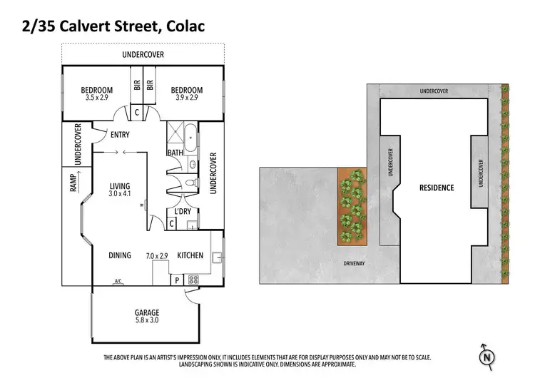 Floorplan of Homely unit listing, 2/35 Calvert Street, Colac VIC 3250