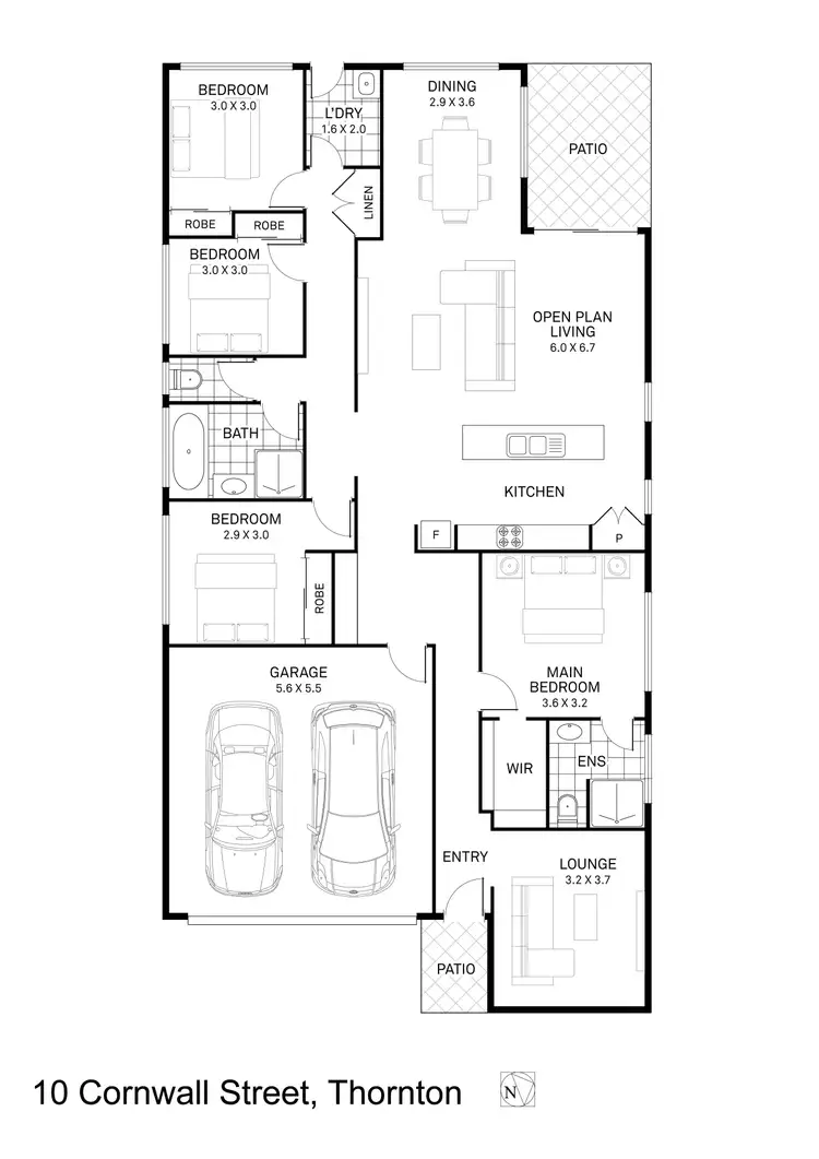 Floorplan of Homely house listing, 10 Cornwell Street, Thornton NSW 2322