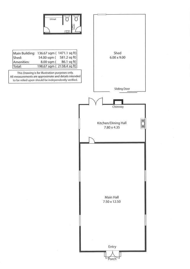 Floorplan of Homely studio listing, 15 Peake Terrace, Coonalpyn SA 5265