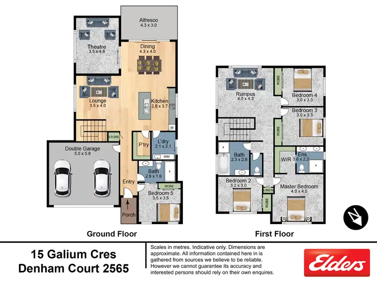 Floorplan of Homely house listing, 15 Galium Crescent, Denham Court NSW 2565