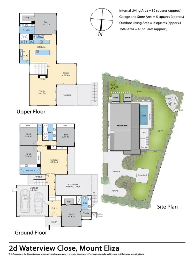 Floorplan of Homely house listing, 2d Waterview Close, Mount Eliza VIC 3930