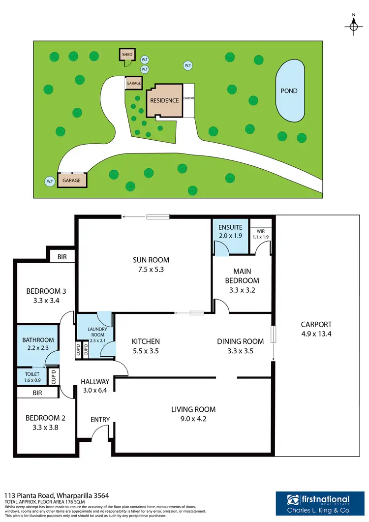 Floorplan of Homely house listing, 113 Pianta Road, Echuca VIC 3564