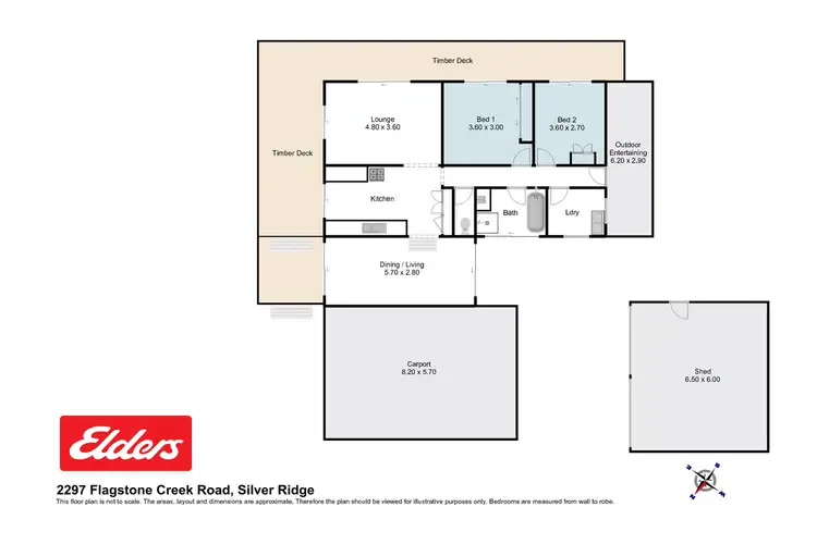 Floorplan of Homely house listing, 2297 Flagstone Creek Road, Silver Ridge QLD 4352