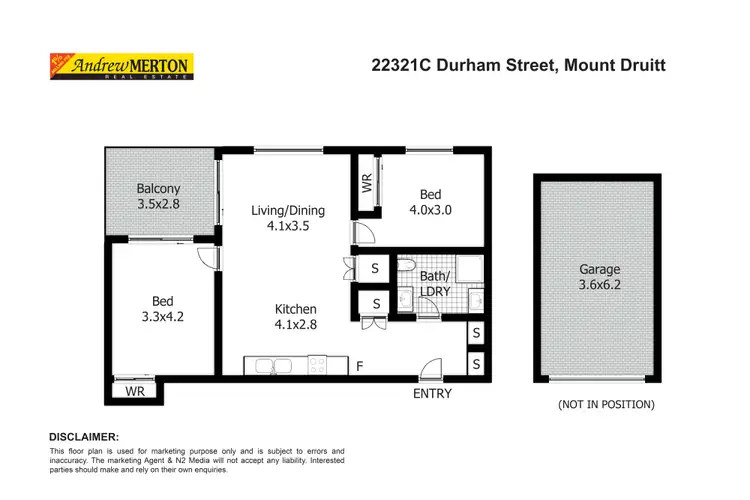 Floorplan of Homely apartment listing, 223/21C Durham Street, Mount Druitt NSW 2770