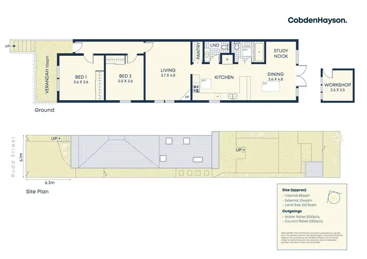 Floorplan of Homely house listing, 13 Budd Street, Drummoyne NSW 2047