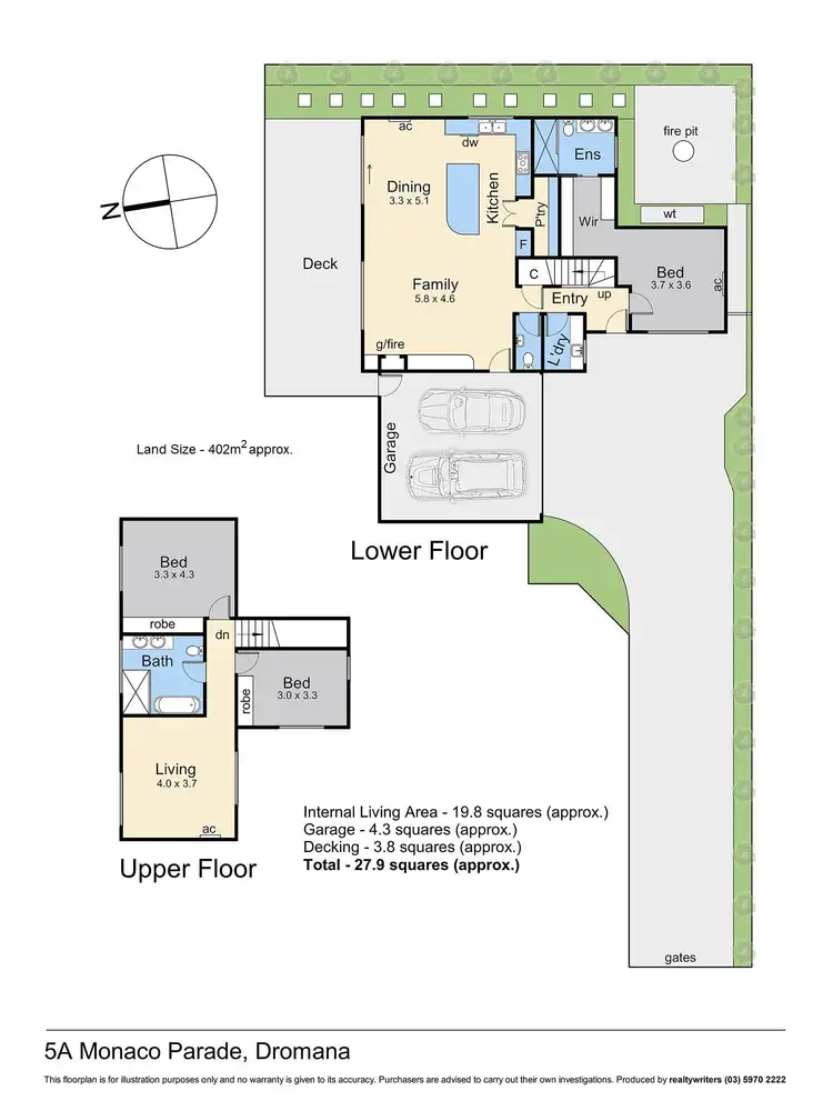 Floorplan of Homely townhouse listing, 5a Monaco Parade, Dromana VIC 3936