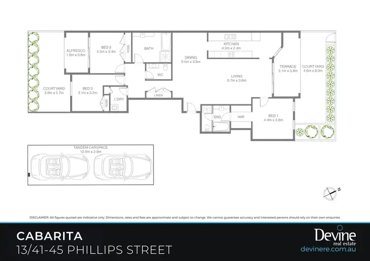 Floorplan of Homely apartment listing, 13/41-45 Phillips Street, Cabarita NSW 2137