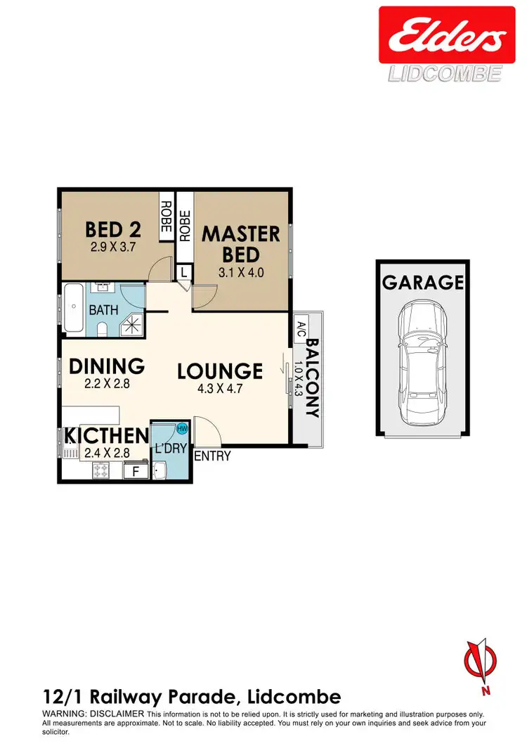 Floorplan of Homely apartment listing, 12/1 Railway Parade, Lidcombe NSW 2141