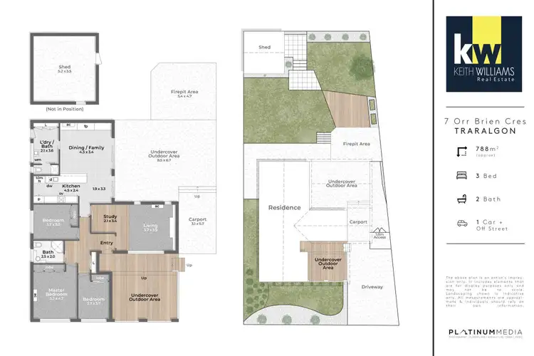 Floorplan of Homely house listing, 7 Orr Brien Crescent, Traralgon VIC 3844