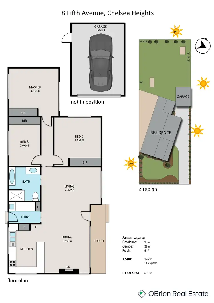 Floorplan of Homely house listing, 8 Fifth Avenue, Chelsea Heights VIC 3196