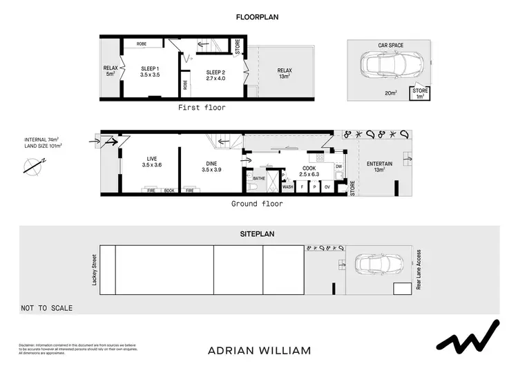 Floorplan of Homely house listing, 47 Lackey Street, St Peters NSW 2044