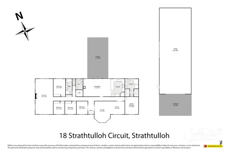 Floorplan of Homely house listing, 18 Strathtulloh Circuit, Strathtulloh VIC 3338