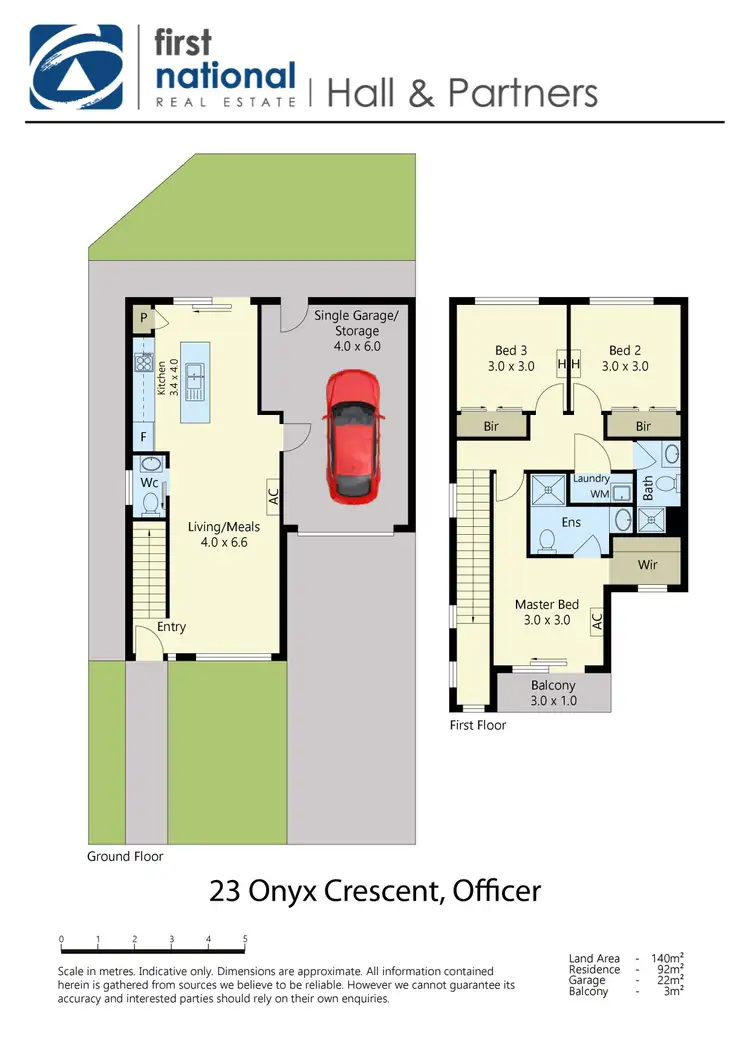 Floorplan of Homely townhouse listing, 23 Onyx Crescent, Officer VIC 3809