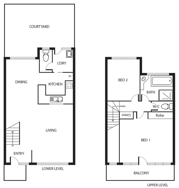 Floorplan of Homely townhouse listing, 12/11-15 Campbell Street, Queanbeyan NSW 2620