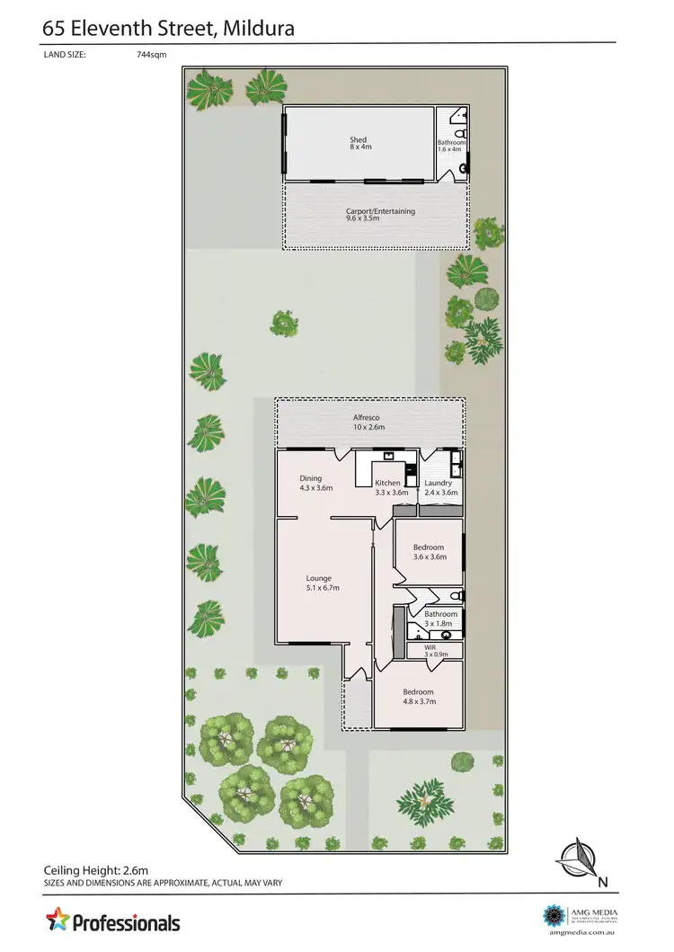 Floorplan of Homely house listing, 65 Eleventh Street, Mildura VIC 3500