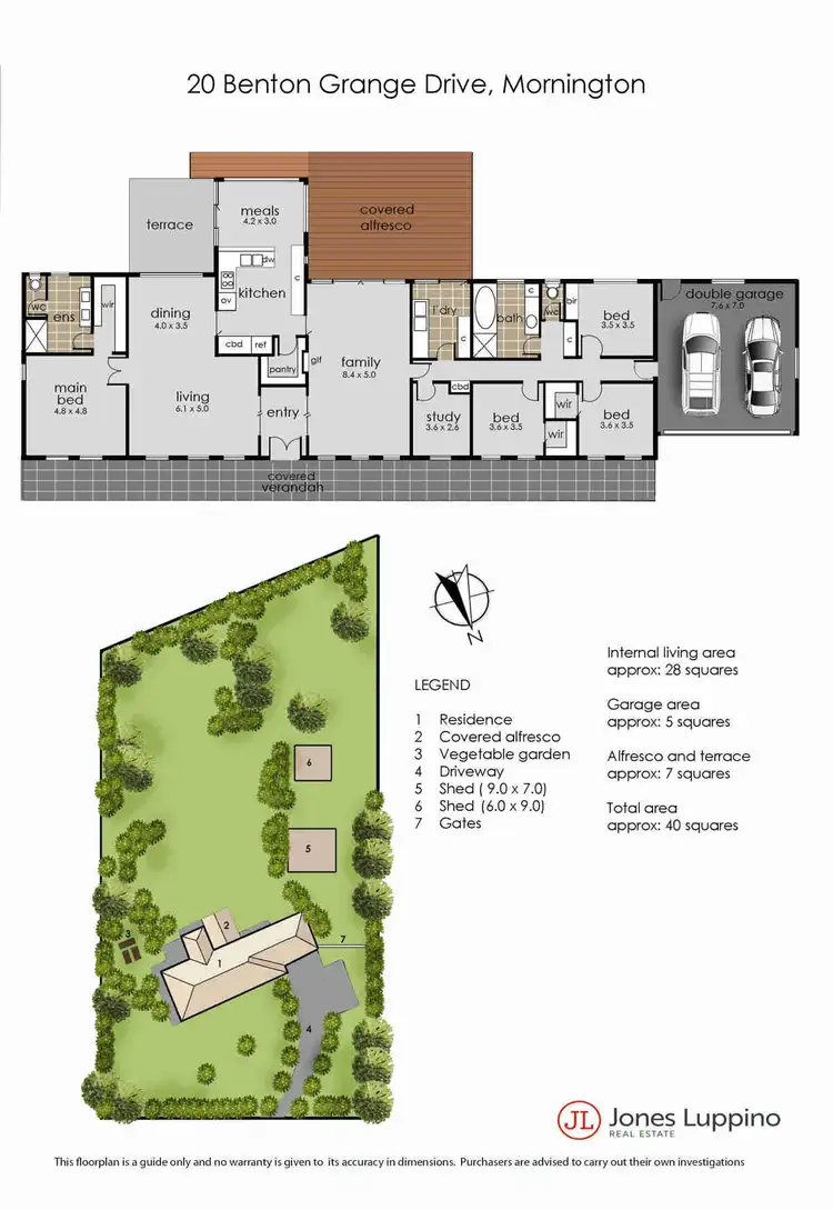 Floorplan of Homely house listing, 20 Benton Grange Drive, Mornington VIC 3931