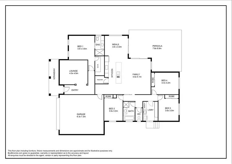Floorplan of Homely house listing, 65 Honeyeater Circuit, Thurgoona NSW 2640