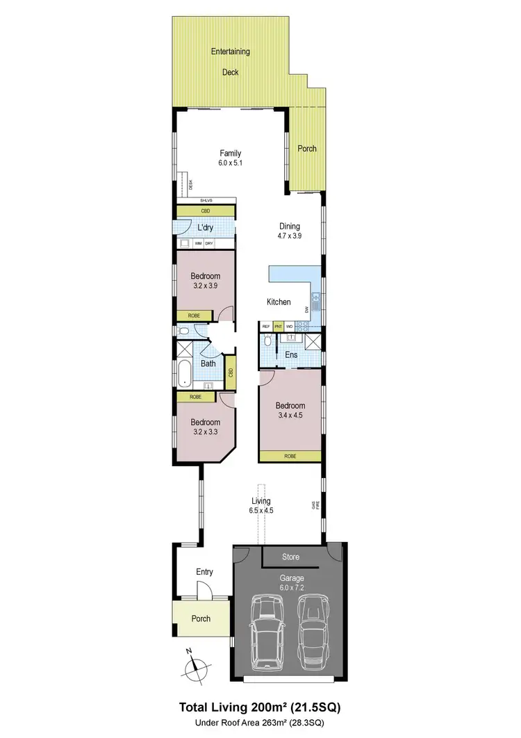 Floorplan of Homely house listing, 13A Clifford Street, Warragul VIC 3820