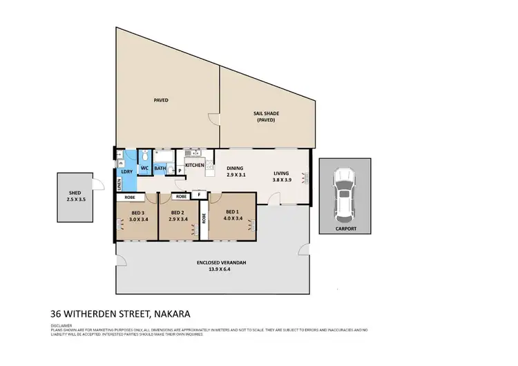 Floorplan of Homely house listing, 36 Witherden Street, Nakara NT 810