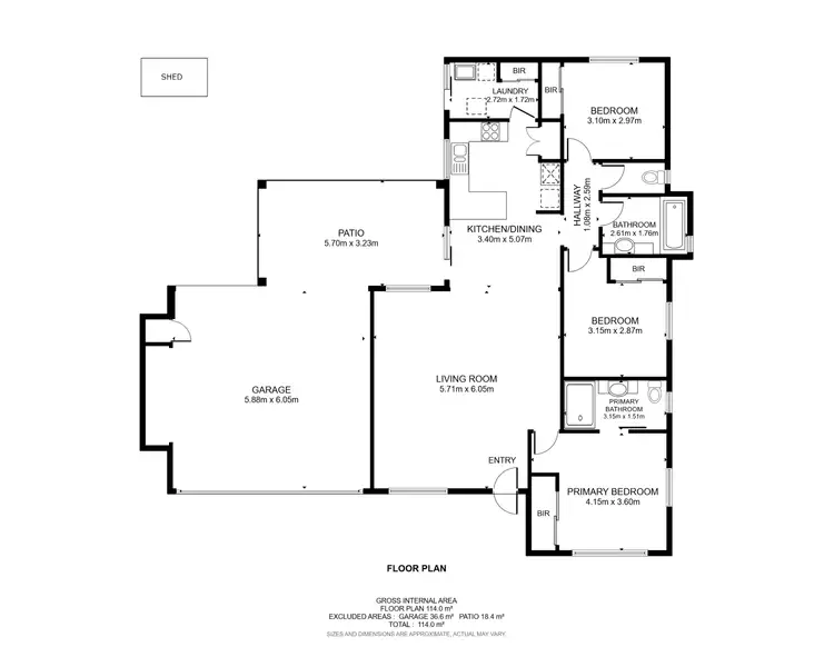Floorplan of Homely house listing, 9 Trembath Drive, Gordonvale QLD 4865