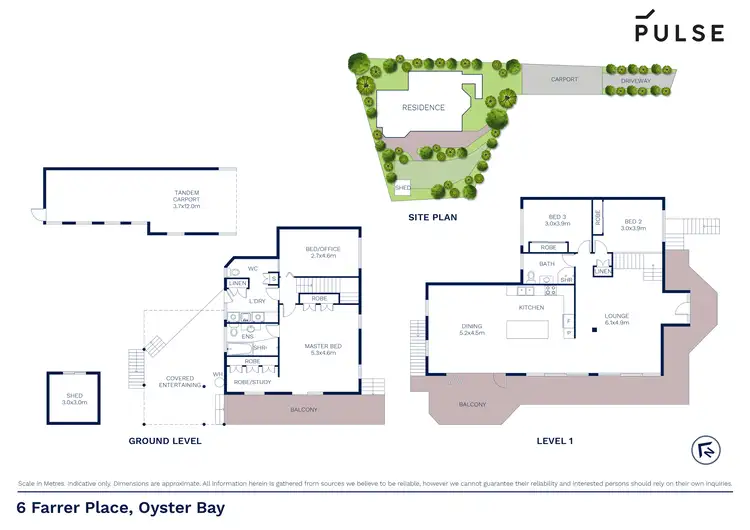 Floorplan of Homely house listing, 6 Farrer Place, Oyster Bay NSW 2225