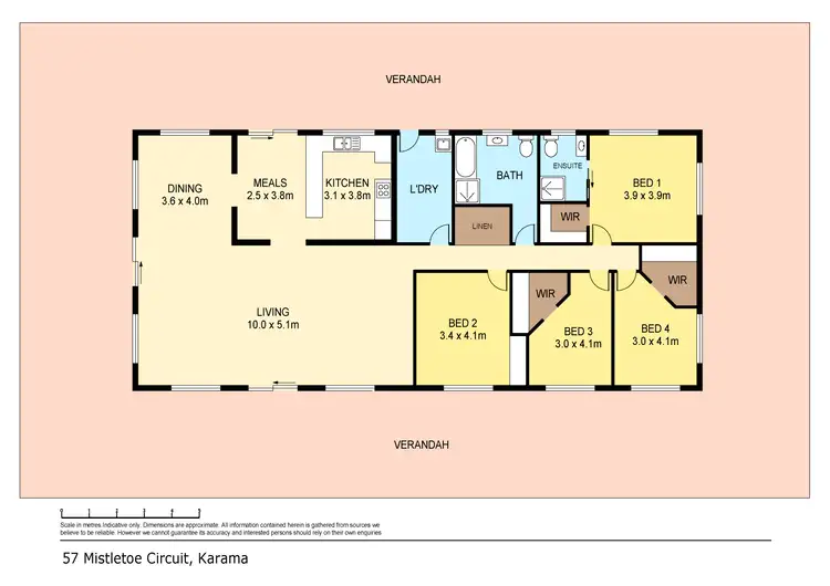 Floorplan of Homely house listing, 57 Mistletoe Circuit, Karama NT 812