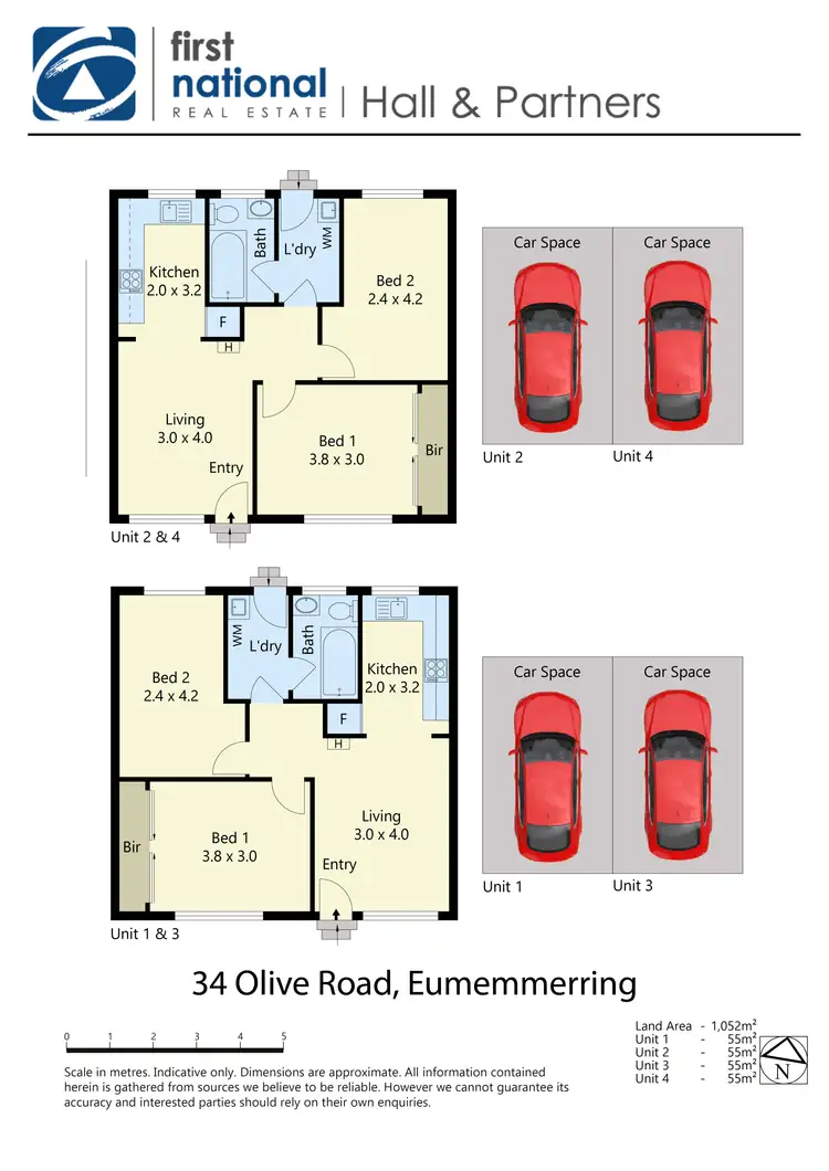 Floorplan of Homely block of units listing, 1-4/34 Olive Road, Eumemmerring VIC 3177