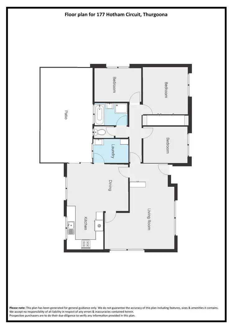 Floorplan of Homely house listing, 177 Hotham Circuit, Thurgoona NSW 2640