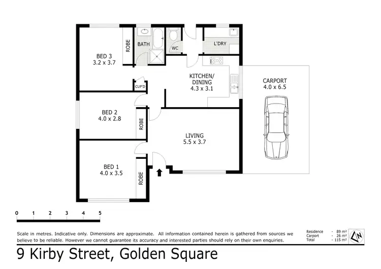 Floorplan of Homely house listing, 9 Kirby Street, Golden Square VIC 3555