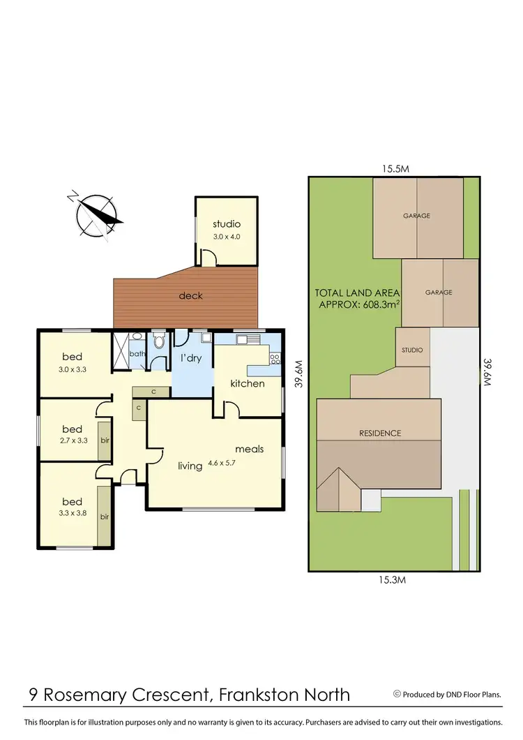 Floorplan of Homely house listing, 9 Rosemary Crescent, Frankston North VIC 3200