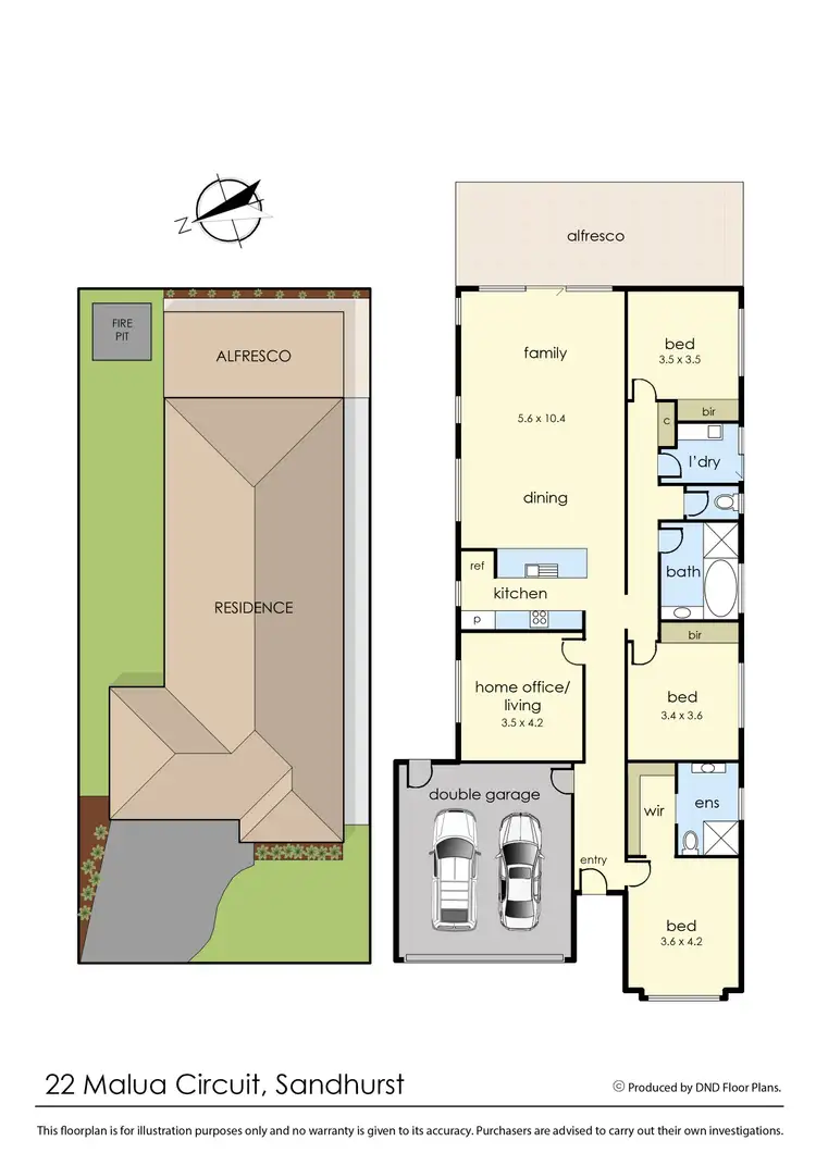 Floorplan of Homely house listing, 22 Malua Circuit, Sandhurst VIC 3977