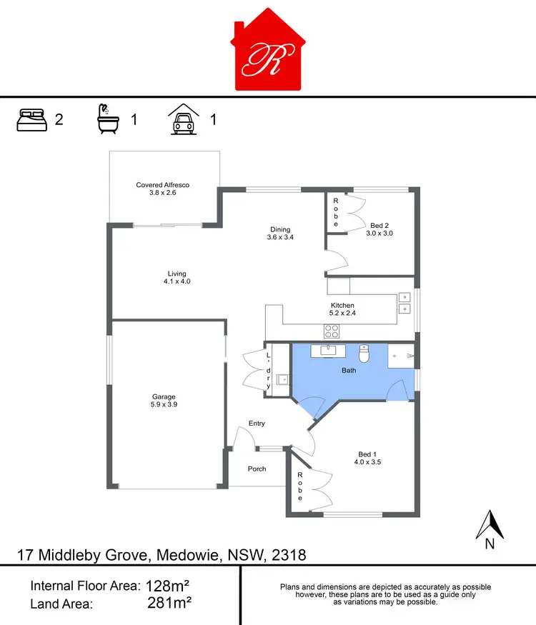 Floorplan of Homely house listing, 17 Middleby Grove, Medowie NSW 2318