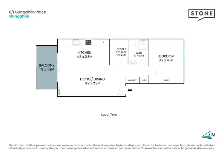 Floorplan of Homely apartment listing, 6/1 Gungahlin Place, Gungahlin ACT 2912