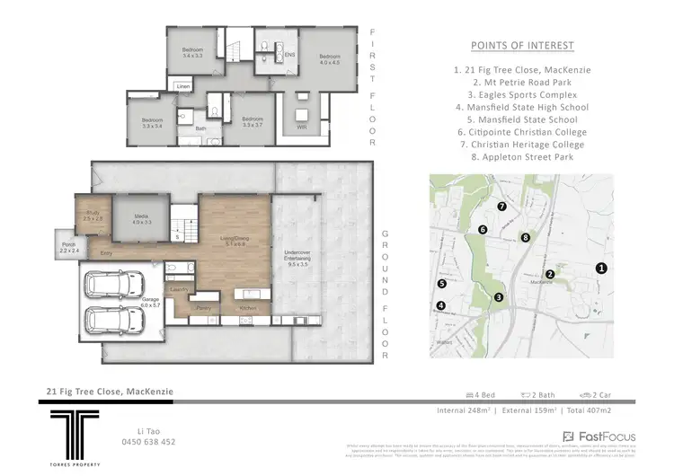 Floorplan of Homely house listing, 21 Fig Tree Close, Mackenzie QLD 4156