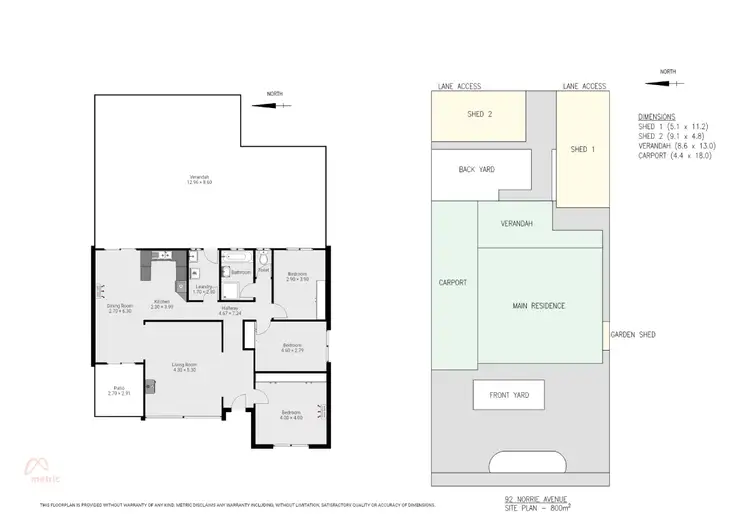 Floorplan of Homely house listing, 92 Norrie Avenue, Whyalla Playford SA 5600