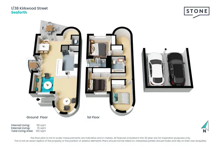 Floorplan of Homely townhouse listing, 1/38 Kirkwood Street, Seaforth NSW 2092