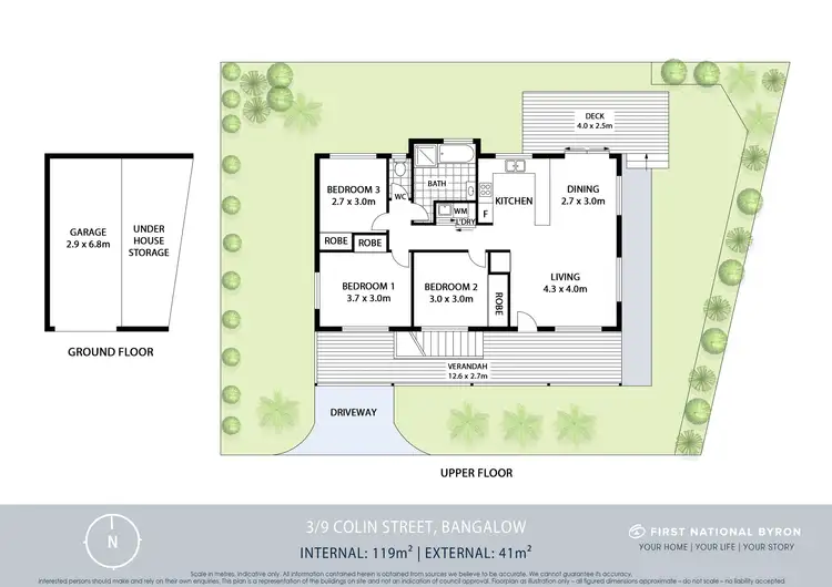 Floorplan of Homely house listing, 3/9 Colin Street, Bangalow NSW 2479