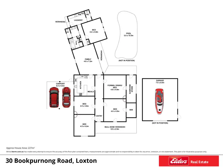 Floorplan of Homely house listing, 30 Bookpurnong Terrace, Loxton SA 5333