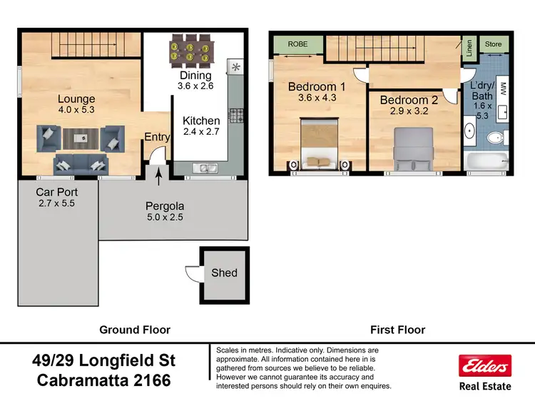 Floorplan of Homely townhouse listing, 49/29 Longfield Street, Cabramatta NSW 2166