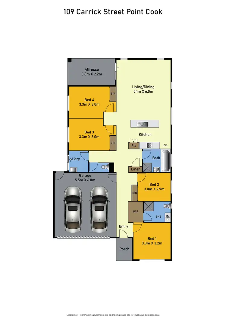Floorplan of Homely house listing, 109 Carrick Street, Point Cook VIC 3030